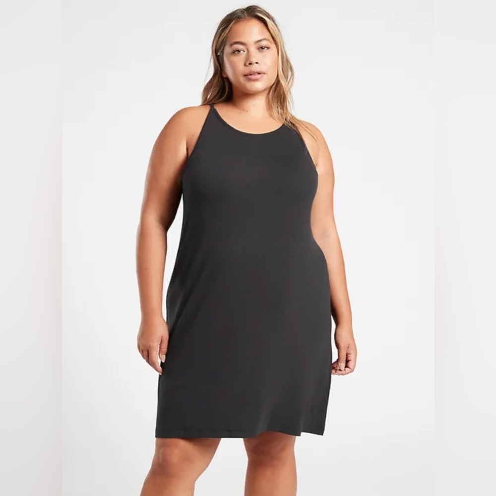 ATHLETA Well Rested Rib Sleep Dress in Black - Picture 4 of 9